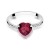 Pierścionek białe złoto rubin 1,70ct i brylanty 0,06ct W050-585-R1.70 MARKO