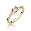 Pierścionek z brylantem 0,08ct W361-585-B0.08 MARKO