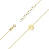 Złota bransoletka łańcuszek z zawieszką ring oponka karma Fancy BK362-333-Z192 marko