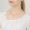 Srebrny pozłacany naszyjnik piórko Virino N389-925-Z MARKO