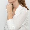 Pozłacana srebrna bransoletka z białymi cyrkoniami Kleur B032-925-BZ MARKO