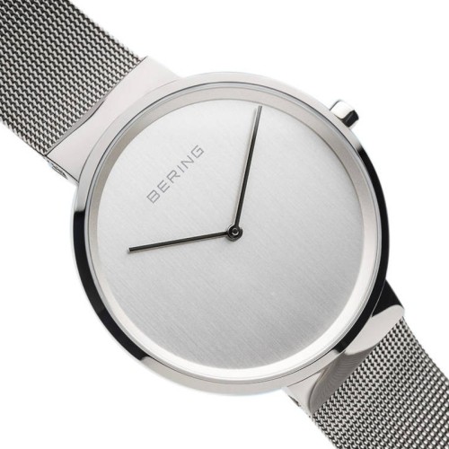Męski zegarek Bering Classic 14539-000 stalowa bransoleta mesh MARKO