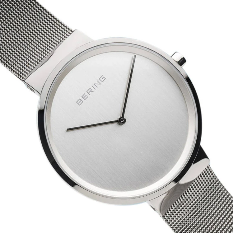 Męski zegarek Bering Classic 14539-000 stalowa bransoleta mesh MARKO