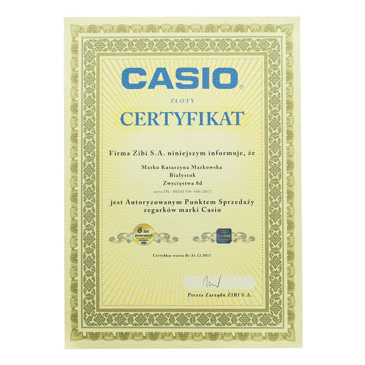 Autoryzowany sprzedawca zegarków Casio MARKO.PL