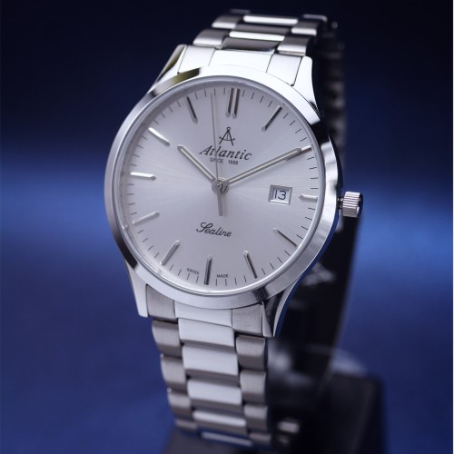 Zegarek Atlantic Sealine Quartz męski 62346.41.21 srebrny