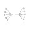 Srebrne nausznice dwuczęściowe kolczyki multi gwiazdki ear jacket Supreni K253-925-S marko