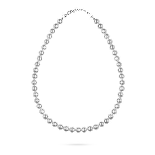 Naszyjnik ślubny z perłami Swarovski srebro 925