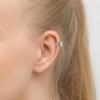 Kolczyk ze srebra nausznica nakładka na chrząstkę fake piercing helix K267-925-S MARKO