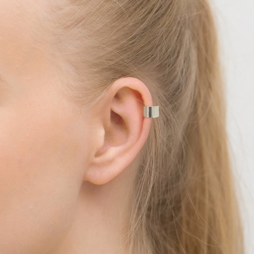 Kolczyk ze srebra nausznica nakładka na chrząstkę fake piercing helix