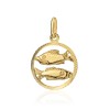 Złoty wisiorek zawieszka znak zodiaku Ryby złoto 585 Z371-585-RYBY MARKO