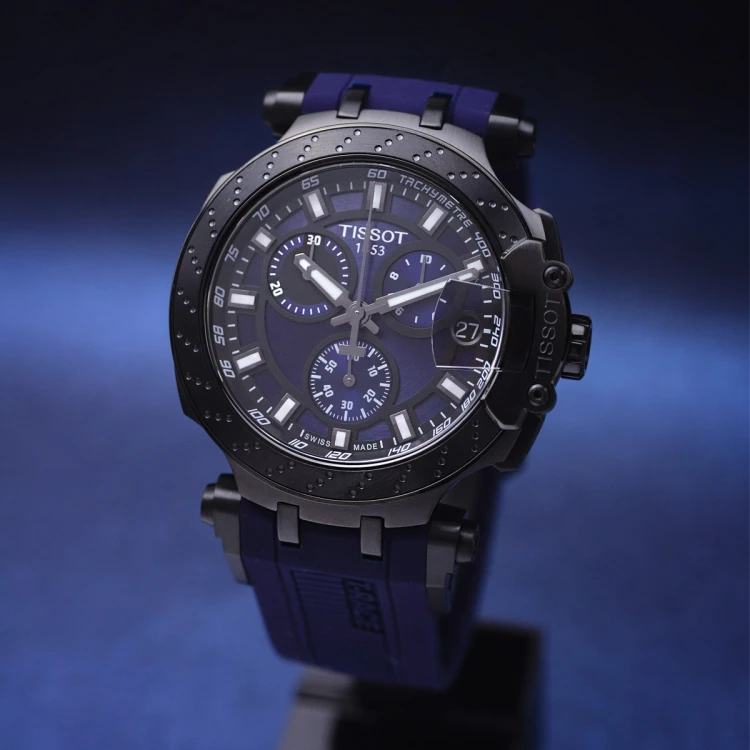 Zegarek Tissot T-Race T1154173704100 męski na kauczukowym pasku MARKO