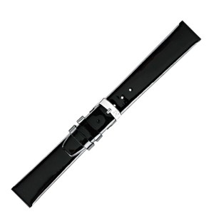 Morellato pasek zegarka skórzany czarny 20mm Glass damski