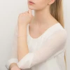 Złota bransoletka łańcuszek przywieszką kwadrat Fancy BK362-333-Z308 marko