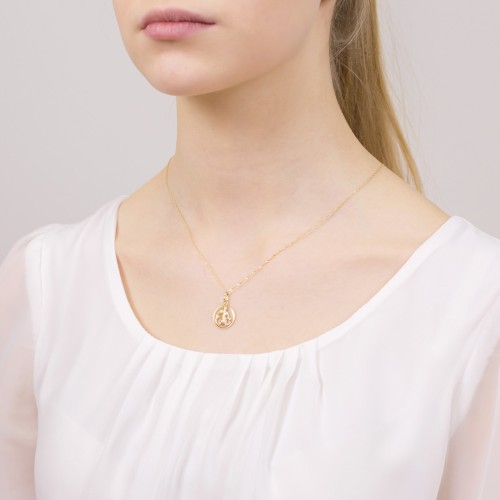 Złoty wisiorek zawieszka znak zodiaku Wodnik złoto 585