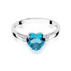 Pierścionek z białego złota topaz 1,20ct brylanty W012-585-T1.20 MARKO