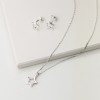 Srebrny komplet bizuterii naszyjnik i kolczyki gwiazdka Supreni N303-K524-925-S MARKO