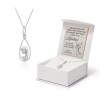 Medalik Madonna z łańcuszkiem z białego złota 585 prezent na chrzest komunia DK056-B585-L006-45 MARKO