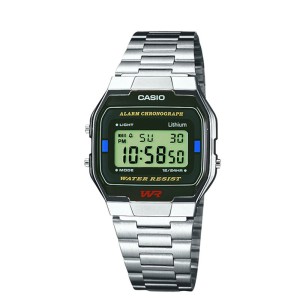 Srebrny zegarek męski Casio Collection A163WA-1QES kwarcowy