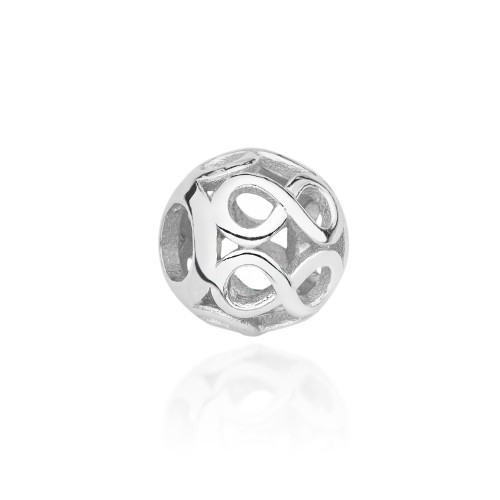 Srebrna zawieszka koralik Charms ażurowy wisiorek nieskończoność Z055-925 MARKO