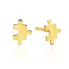Złote kolczyki celebrytka puzzle K158-585 MARKO