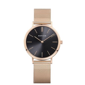 Damski zegarek Bering Classic 14134-362 ciemna tarcza