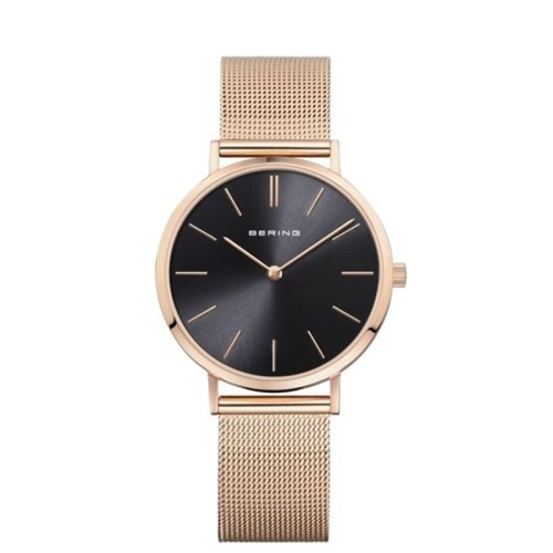 Damski zegarek Bering Classic 14134-362 ciemna tarcza