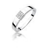 Pierścionek z białego złota 585 z brylantami 0,05ct W417-B585-B0.05 MARKO