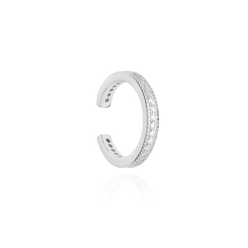 Pozłacany kolczyk nausznica nakładka na chrząstkę fake piercing helix cyrkonie K234-925-S MARKO