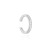 Pozłacany kolczyk nausznica nakładka na chrząstkę fake piercing helix cyrkonie K234-925-S MARKO