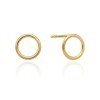 Złote kolczyki ring koło minimalistyczne Supreni K492-585 MARKO