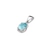 Okazała zawieszka z białego złota z topazem 3.20ct i brylantami MARKO