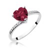 Pierścionek białe złoto rubin 1,70ct i brylanty 0,06ct W050-585-R1.70 MARKO