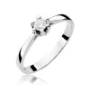 Zaręczynowy pierścionek białe żółte złoto brylant 0,12ct W299-585-B0.12 MARKO