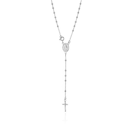 Srebrny różaniec Chrzest Komunia 925 D044-925 MARKO