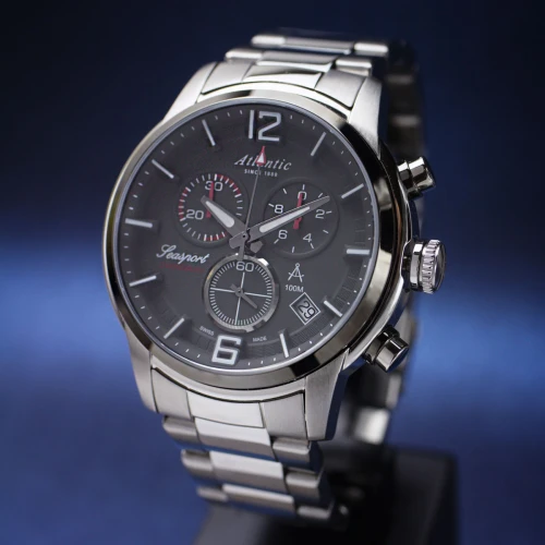 Zegarek męski Atlantic 87466.42.45 stalowa bransoleta