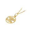 Złoty wisiorek zawieszka znak zodiaku Ryby złoto 585 Z371-585-RYBY MARKO