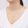 Krzyżyk z brylantami 0,02ct z białego złota D267-B585-B0.02 MARKO