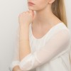 Złota bransoletka łańcuszek z zawieszką kwiatek z sercami Fancy  BK362-333-Z191 marko