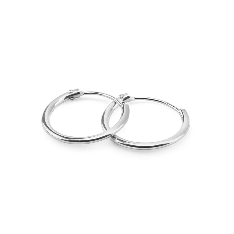 Srebrne kolczyki kółka kreolki 1,5 cm Jeso basic K078-925-S marko
