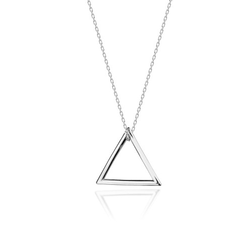 Srebrny minimalistyczny naszyjnik geometryczny trójkąt Supreni  N302-925-S MARKO
